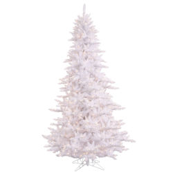 Vickerman 7 5 Ft X 3 5 Ft Flocked Utica Fir Tree With 1019 Tips A895075 Bellacor