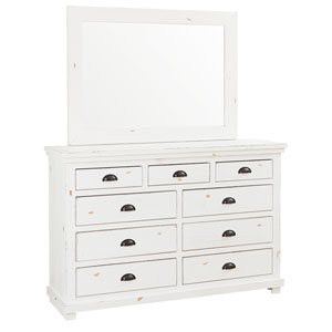 Ne Kids Lake House White 8 Drawer Dresser With Mirror 1500ndm
