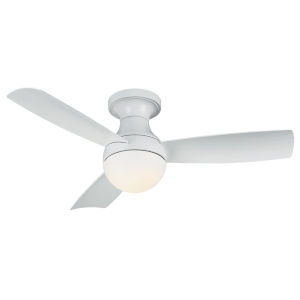 Minka Aire Concept Ii White 44 Inch Flush Led Ceiling Fan F518l Wh