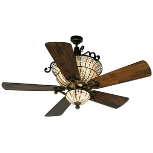 Craftmade Cortana Peruvian Ceiling Fan With 56 Inch Custom Carved