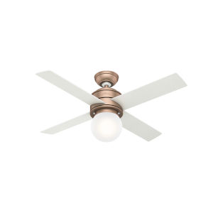 Hunter Fans Hepburn Modern Brass 52 Inch One Light Led Adjustable Ceiling Fan 59320 Bellacor