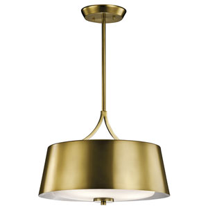 Kichler Maclain Natural Brass One Light Pendant 43743nbr | Bellacor