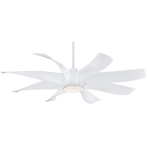 Craftmade Bloom White Ceiling Fan With 52 Inch Black And