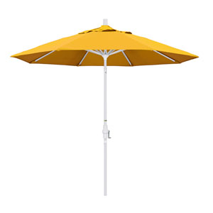 California Umbrella 11 Foot Umbrella Fiberglass Market Pulley Open Double Vent Matte White Pacifica Yellow Alto118170 Sa57 Dwv Bellacor