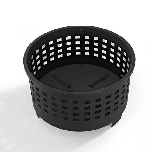 Crosley Furniture Hudson Black Basket Weave Firepit Co9009a Bk