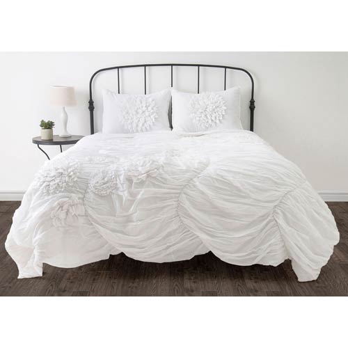 Rizzy Rugs Hush White Twin Comforter Bed Set Bt1058 T Bellacor