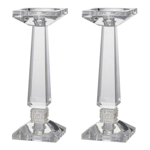 clear candlestick holders