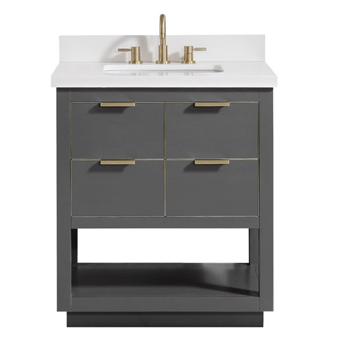 Avanity Allie 31 Inch Twilight Gray Vanity Combo Allie Vs31 Tgg Wq Bellacor