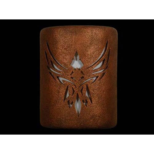 Cds Lighting Studio Antique Copper 9 Inch Dark Sky Outdoor Wall Mount With Phoenix Center Cutout Design