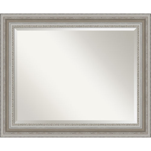 Amanti Art Parlor Silver 34w X 28h Inch Bathroom Vanity Wall Mirror Dsw4593565 Bellacor