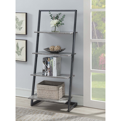 Convenience Concepts Graystone Slate Gray Four Tier Ladder