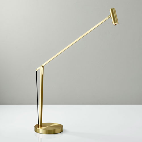 brushed gold lamp