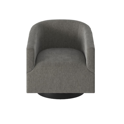 Comfort Pointe Geneva Charcoal Wood Base Swivel Chair 8095 26 Bellacor