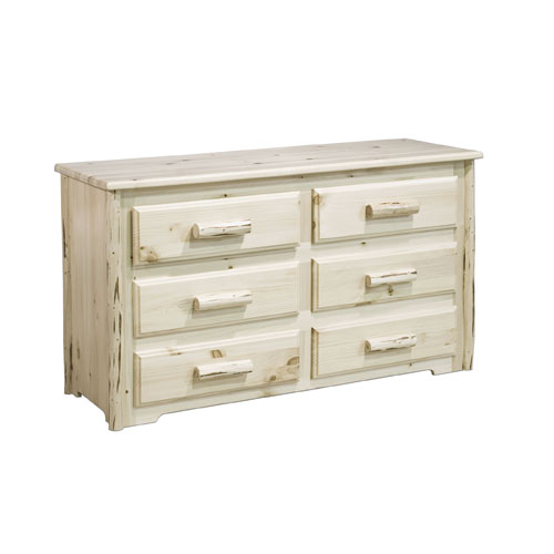 Montana Woodworks Montana Unfinished Dresser Six Drawer Mw6d