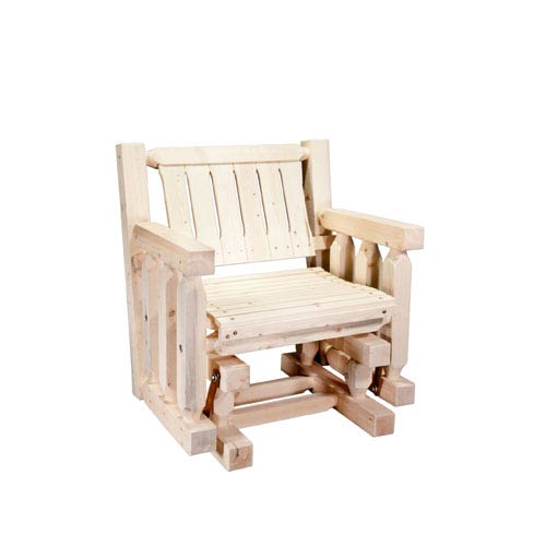 Montana Woodworks Homestead Unfinished Single Seat Glider