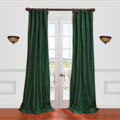 Half Ds Emerald Green 50 X 96, Green Taffeta Curtains