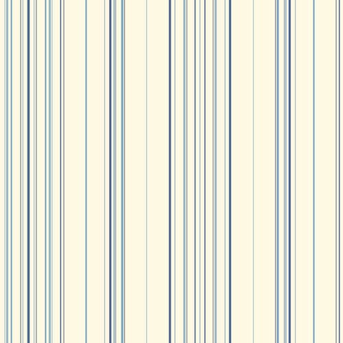 York Wallcoverings Waverly Stripes Blue Harmony Stripe Wallpaper