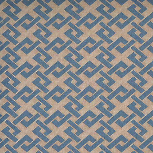 York Wallcoverings Mid Century Gold And Blue Geometric Wallpaper