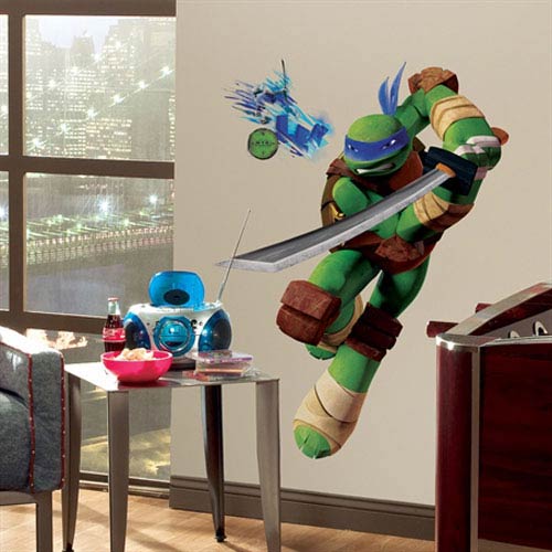 Roommates Decor Teenage Mutant Ninja Turtles Leo Peel Stick Giant Wall Decals