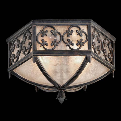 Fine Art Lamps Costa Del Sol Two Light Outdoor Flush Mount In