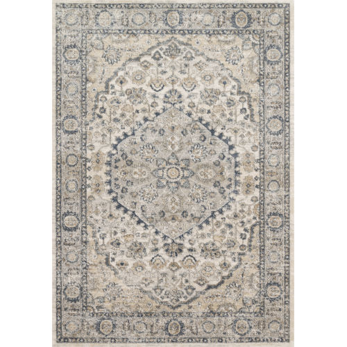 Teagan Natural and Light Gray 1 Ft. 6 In. x 1 Ft. 6 In. Square Rug