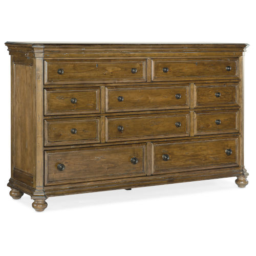 Hooker Furniture Ballantyne Wood 67 Inch Ten Drawer Dresser 5840