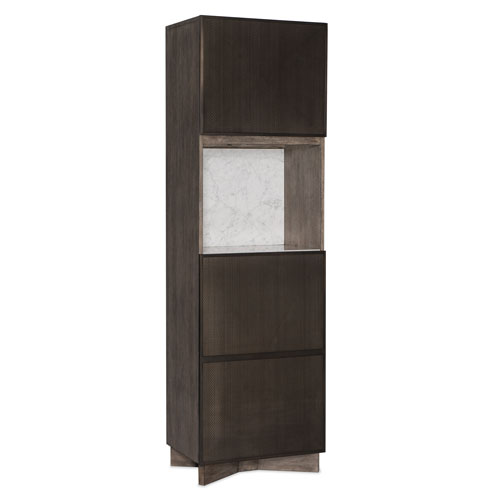 Hooker Furniture Melange Dark Wood Virtrine Bar Cabinet 638 50441