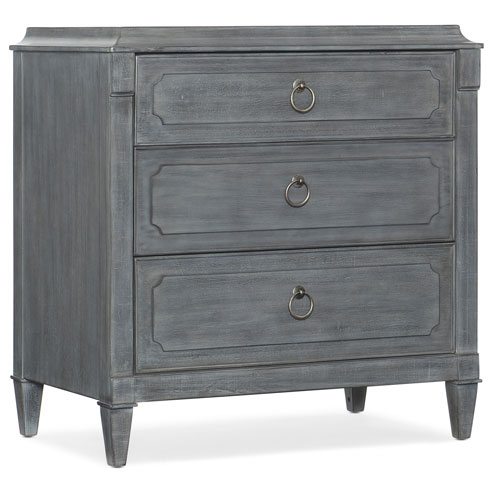 Hooker Furniture Hamilton Gray Three Drawer Nightstand Bellacor