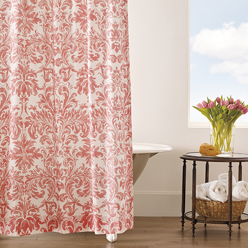 coral shower curtain uk