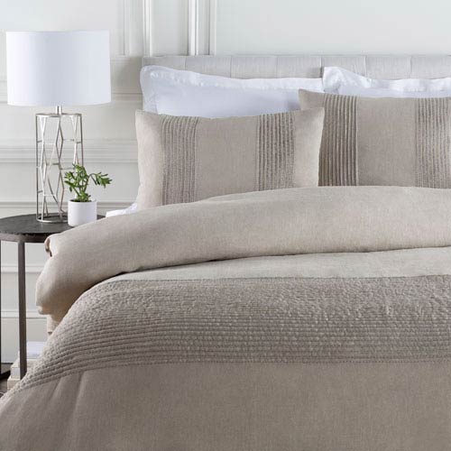 Surya Upton Neutral Three Piece Full Queen Duvet Set Upt8000 Fqset