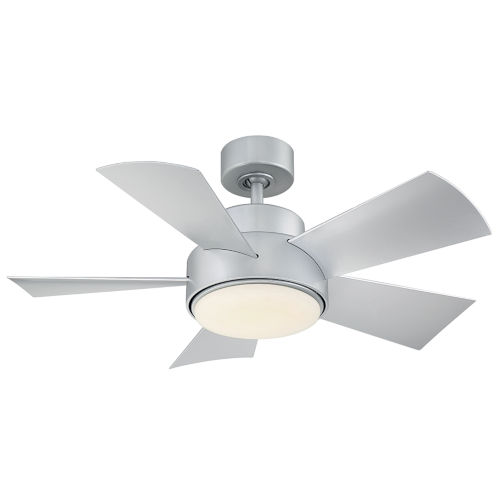 Elf Titanium Silver 38 Inch 2700k Led Downrod Ceiling Fans