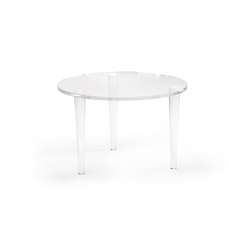 Chelsea House Clear Round Acrylic Coffee Table 383663 Bellacor