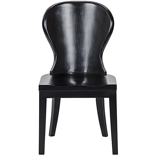 Noir Cort Hand Rubbed Black Chair Gcha261hb Bellacor