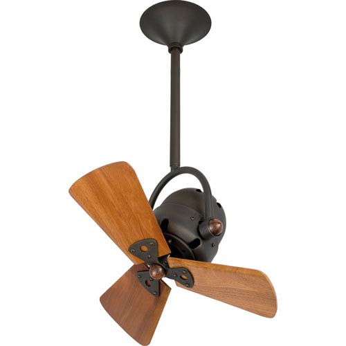 Bianca Bronze 16 Inch Ceiling Fan With Mahogany Blades