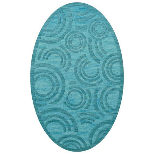 Dover DV3 Peacock Oval: 3 x 5 Ft.  Area Rug Product Image