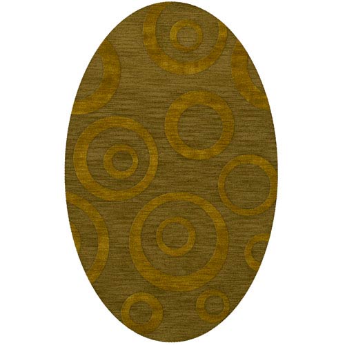 Dover DV5 Avocado Oval: 3 x 5 Ft.  Area Rug Product Image
