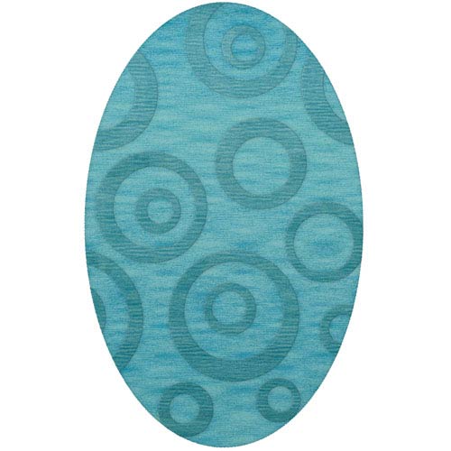Dover DV5 Peacock Oval: 3 x 5 Ft.  Area Rug Product Image