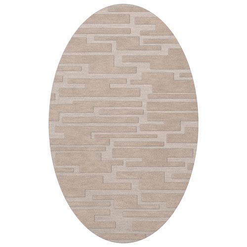 Dover DV6 Putty Oval: 3 x 5 Ft.  Area Rug Product Image