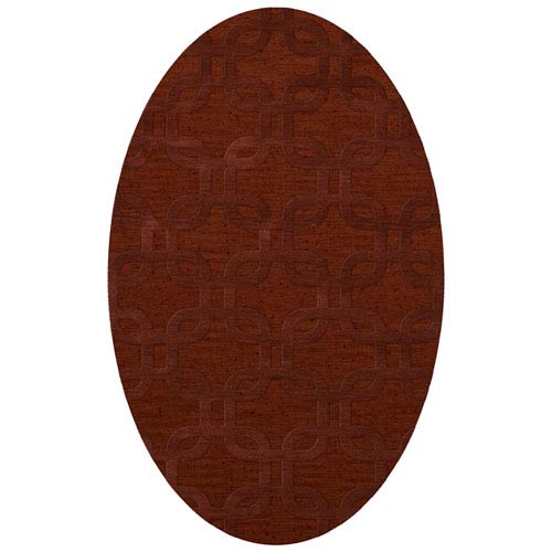 Dover DV7 Paprika Oval: 3 x 5 Ft.  Area Rug Product Image