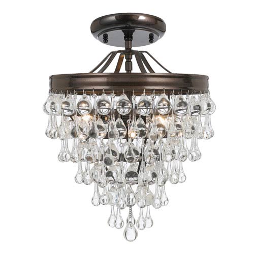 Crystorama Lighting Group Calypso Vibrant Bronze Three Light