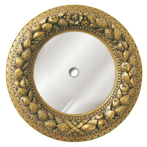 Antique Gold Nut Ring Mirrored Ceiling Medallion