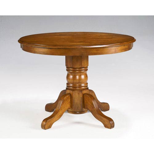 Home Styles Furniture Cottage Oak Round Pedestal Dining Table Bellacor