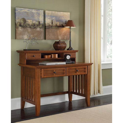 Home Styles Furniture Arts And Crafts Cottage Oak Student Desk And