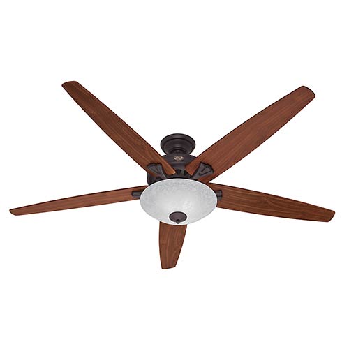 Hunter Fans Stockbridge New Bronze Two Light 70 Inch Ceiling Fan