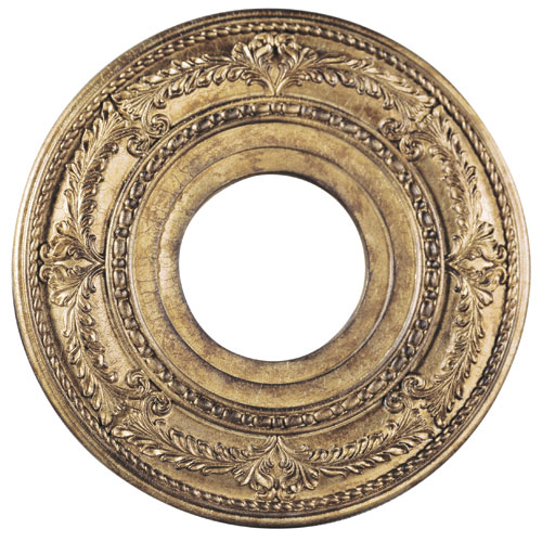 Livex Lighting Vintage Gold Leaf 12 Inch Ceiling Medallion