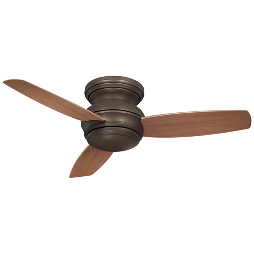 Minka Aire Traditional Concept Oil Rubbed Bronze 44 Inch Flush Outdoor Led Ceiling Fan F593l Orb Bellacor