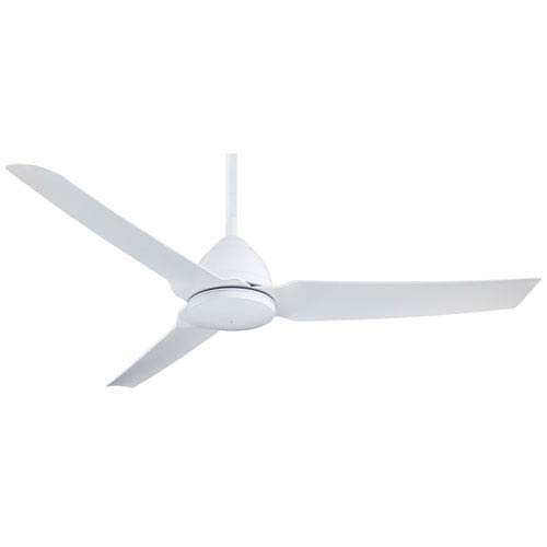 Java Flat White 54 Inch Blade Span Ceiling Fan