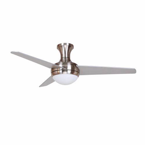 Adalyn Brushed Nickel Two Light 48 Inch Hugger Ceiling Fan