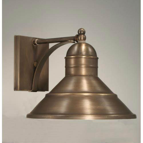 Northeast Lantern Barn Antique Brass One Light Outdoor Wall Light