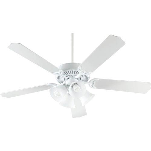 Capri Four Light White 52 Inch Ceiling Fan